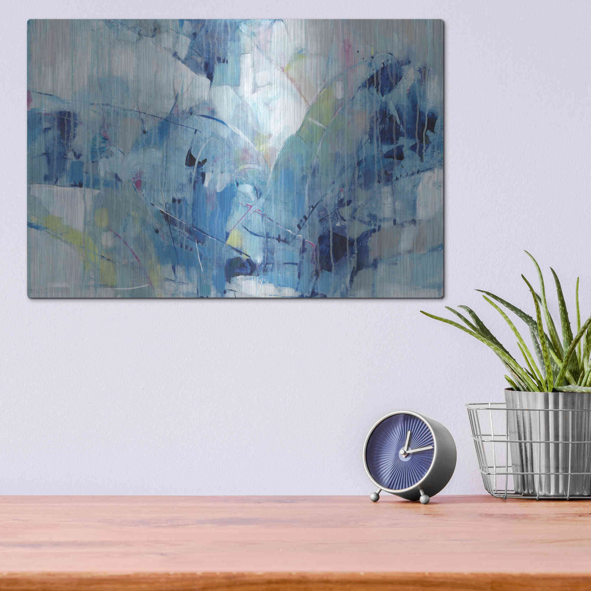 Luxe Metal Art 'Ice Breaker I' by Tim O'Toole, Metal Wall Art,16x12