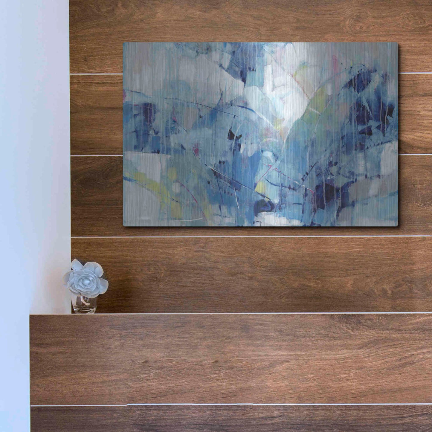 Luxe Metal Art 'Ice Breaker I' by Tim O'Toole, Metal Wall Art,16x12