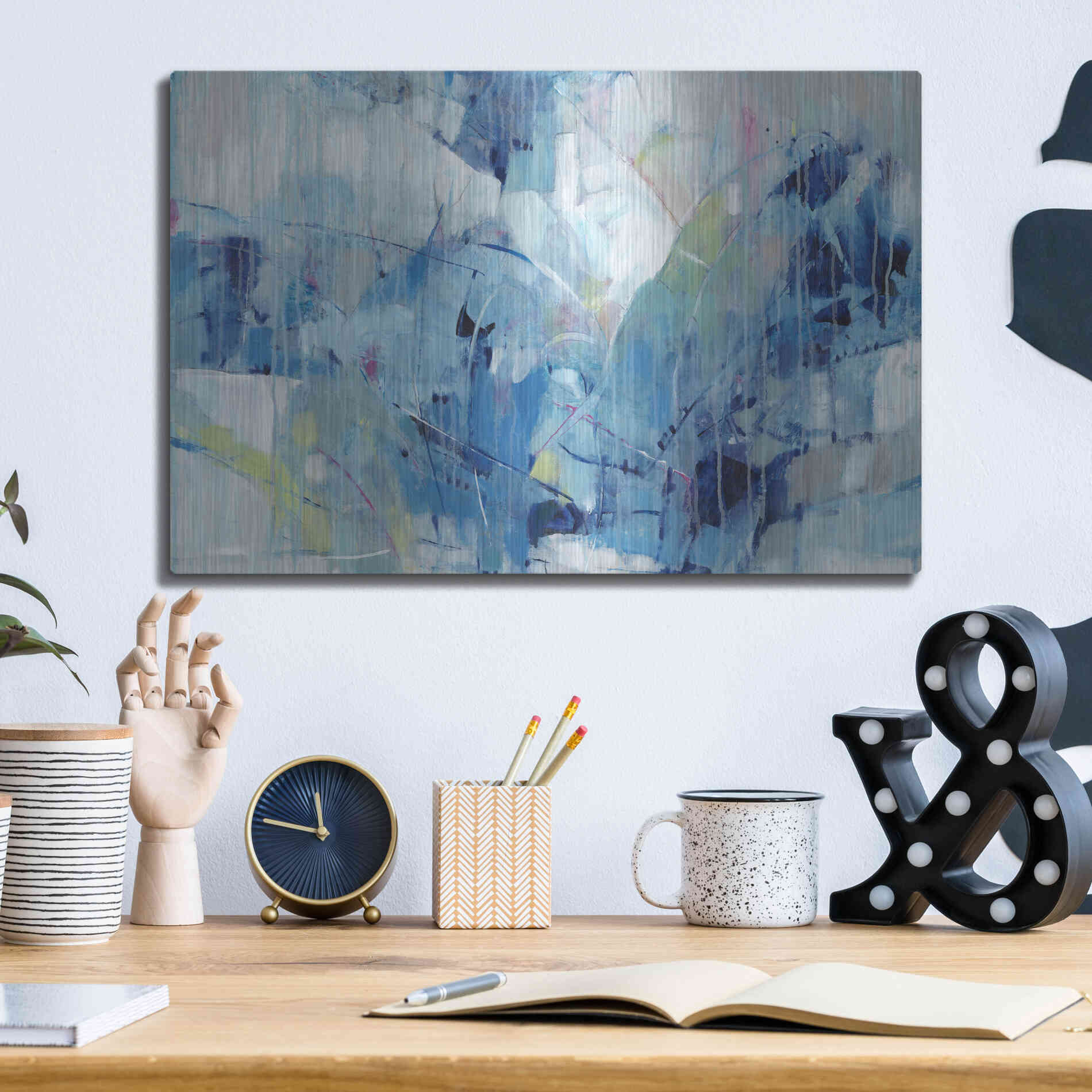 Luxe Metal Art 'Ice Breaker I' by Tim O'Toole, Metal Wall Art,16x12