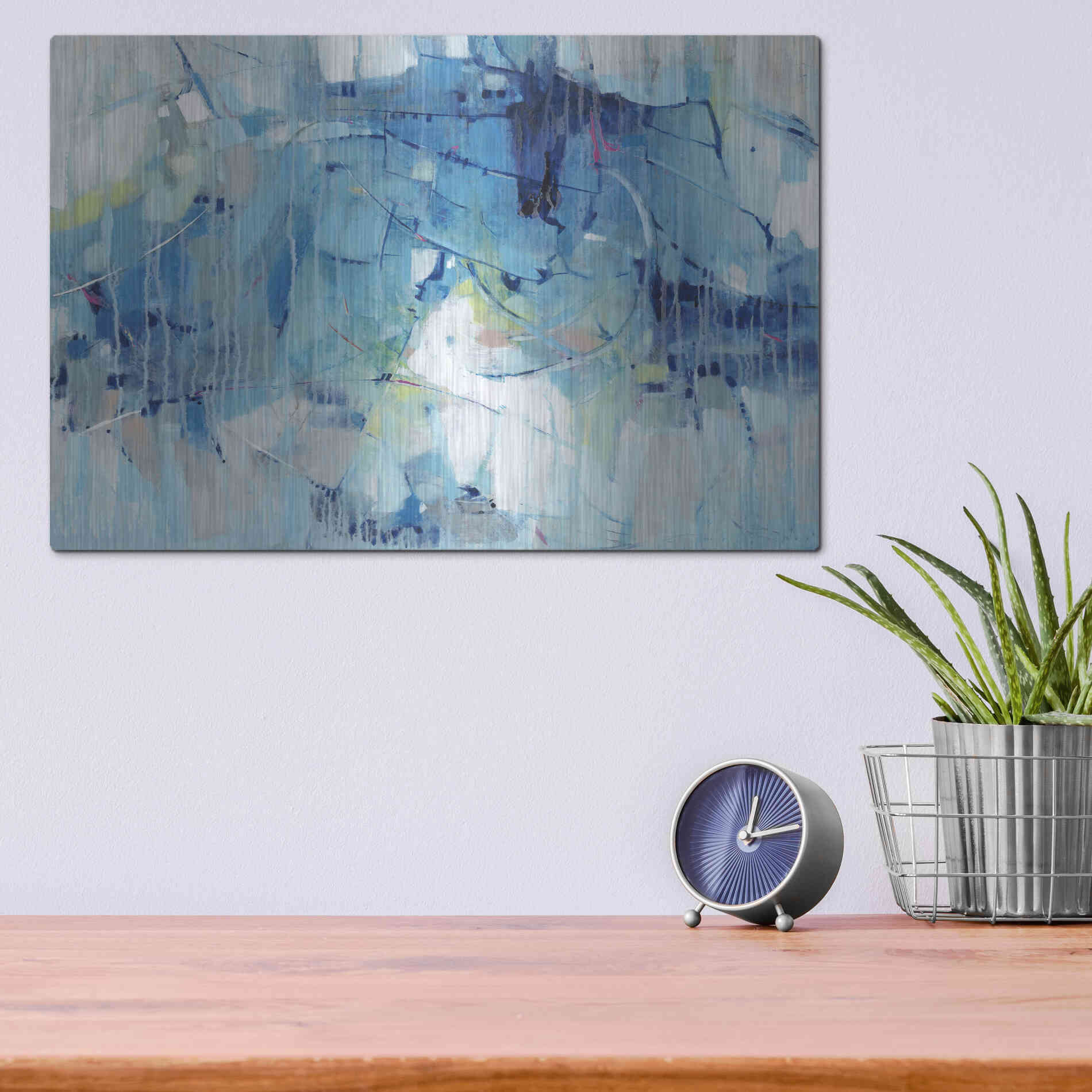 Luxe Metal Art 'Ice Breaker II' by Tim O'Toole, Metal Wall Art,16x12