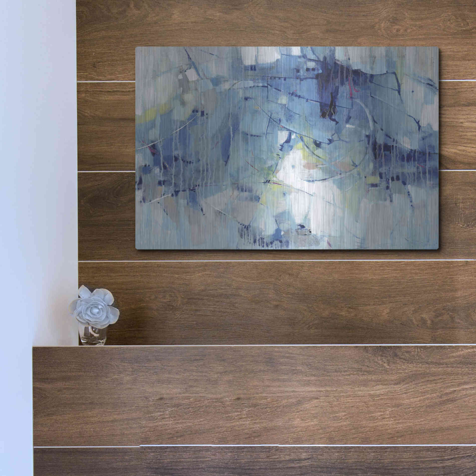 Luxe Metal Art 'Ice Breaker II' by Tim O'Toole, Metal Wall Art,16x12