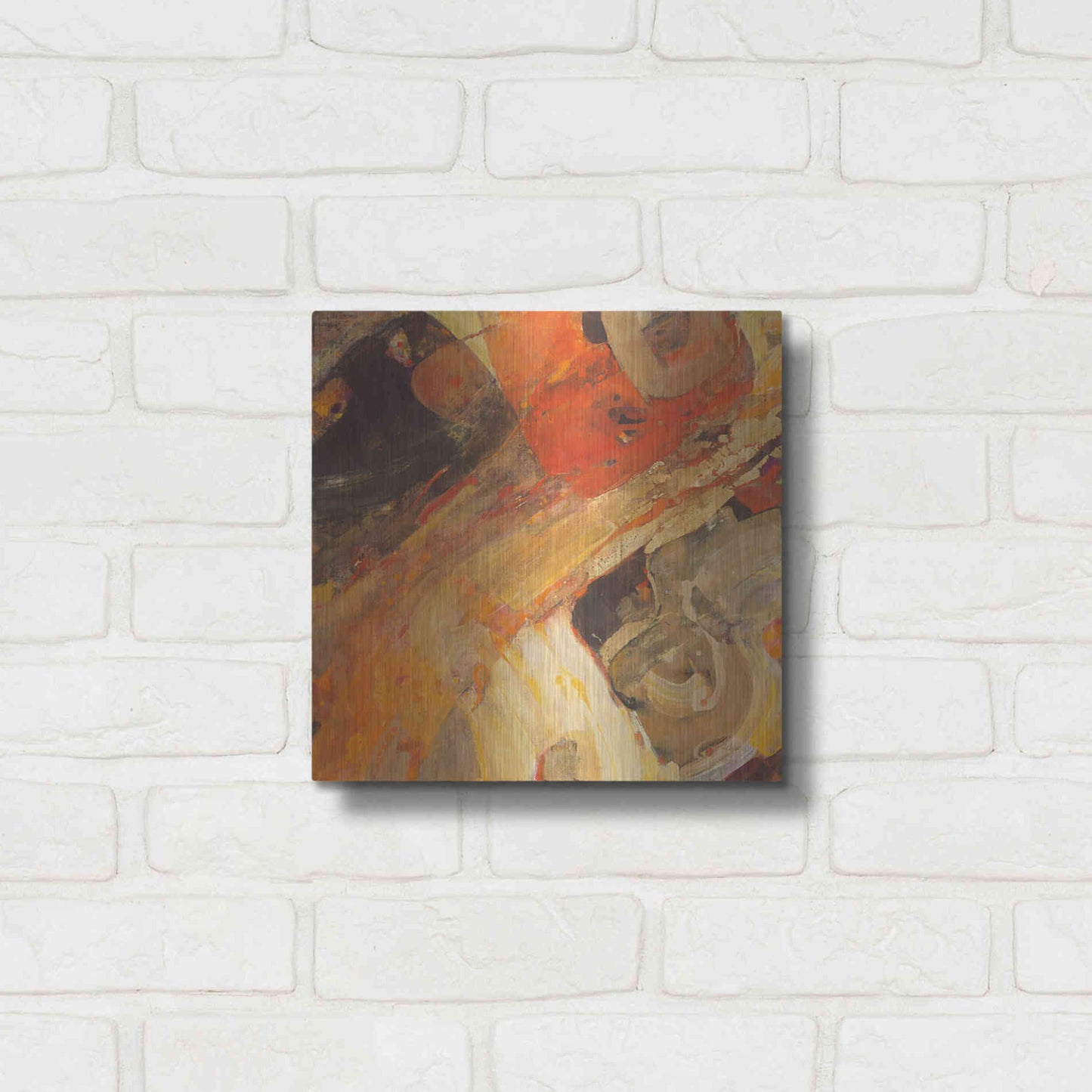 Luxe Metal Art 'Moab' by Albena Hristova, Metal Wall Art,12x12