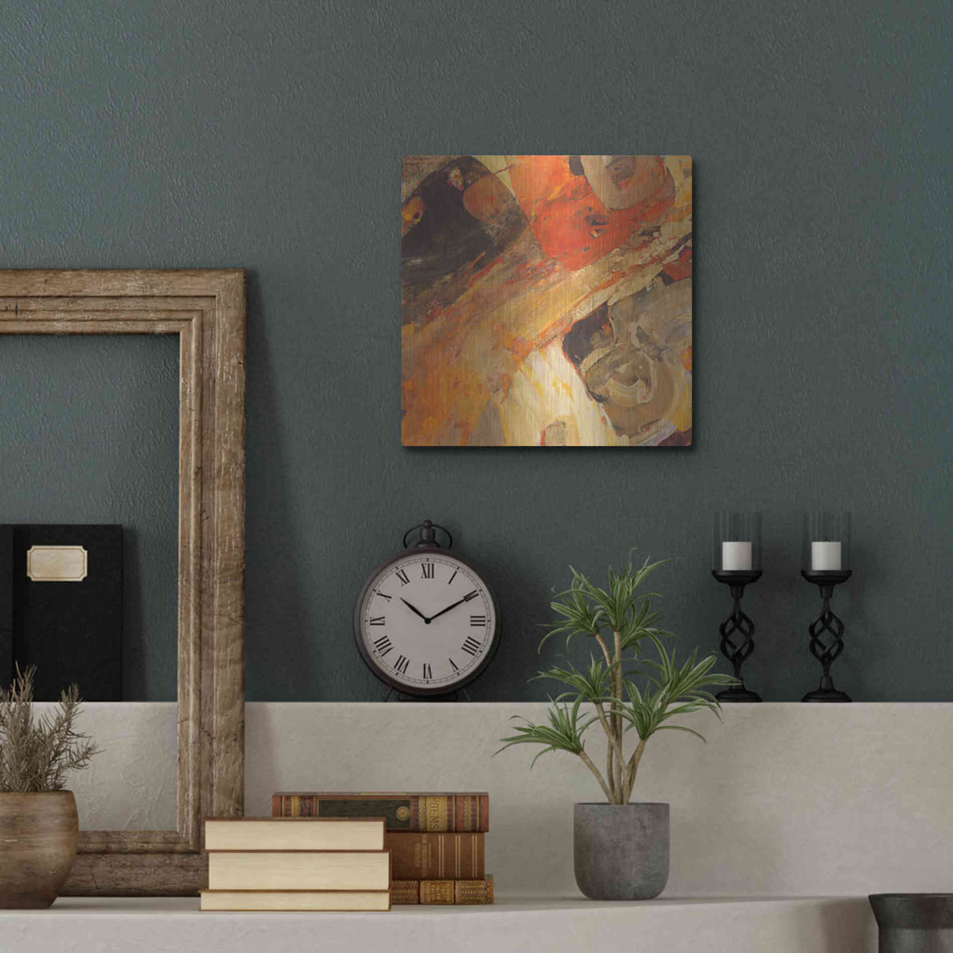 Luxe Metal Art 'Moab' by Albena Hristova, Metal Wall Art,12x12