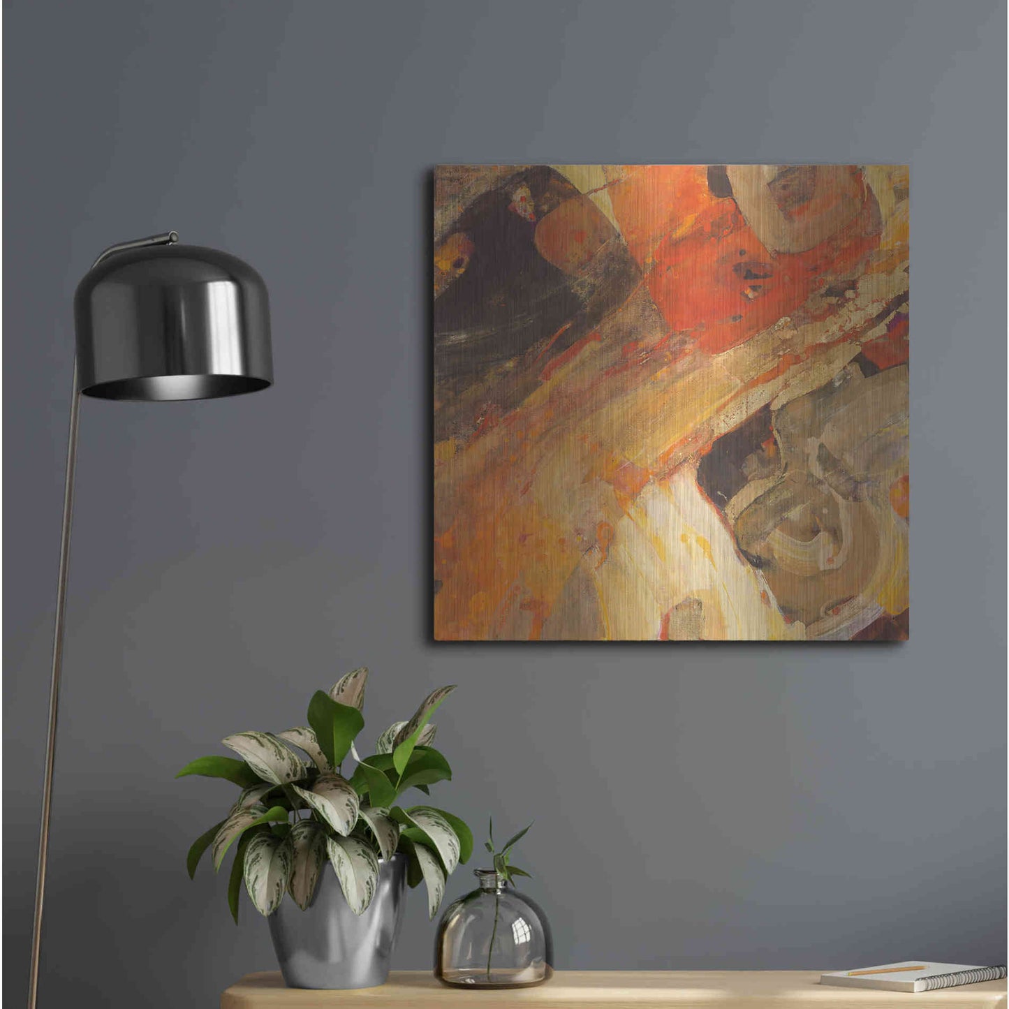 Luxe Metal Art 'Moab' by Albena Hristova, Metal Wall Art,24x24