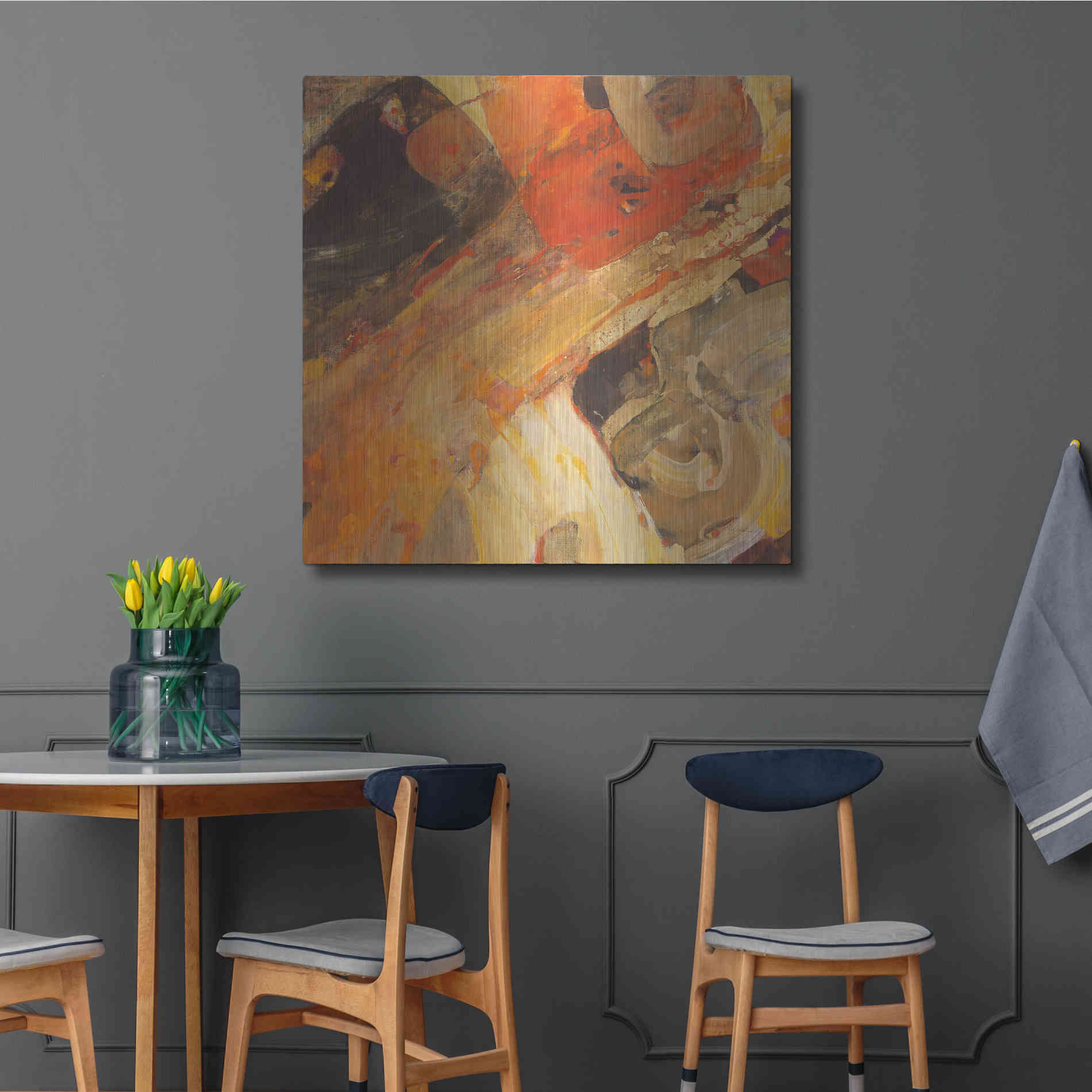 Luxe Metal Art 'Moab' by Albena Hristova, Metal Wall Art,36x36