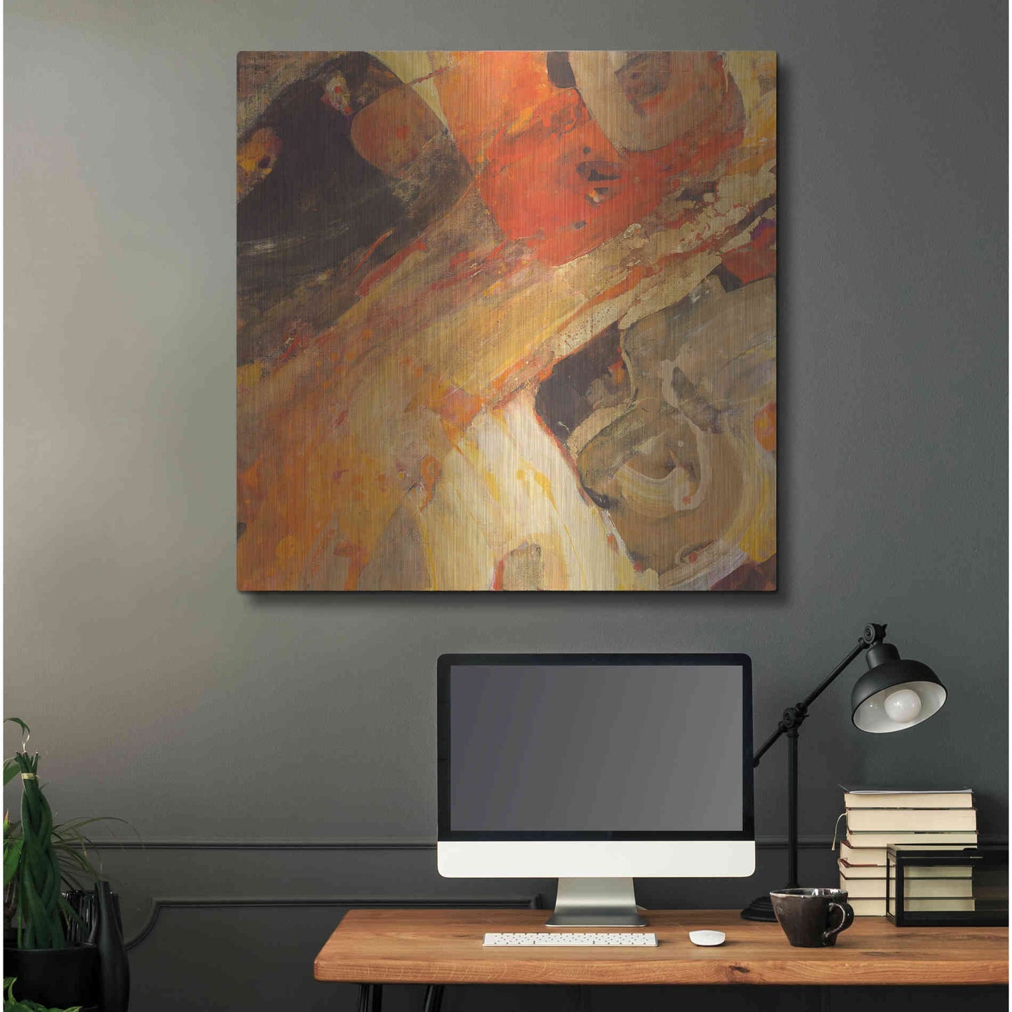 Luxe Metal Art 'Moab' by Albena Hristova, Metal Wall Art,36x36