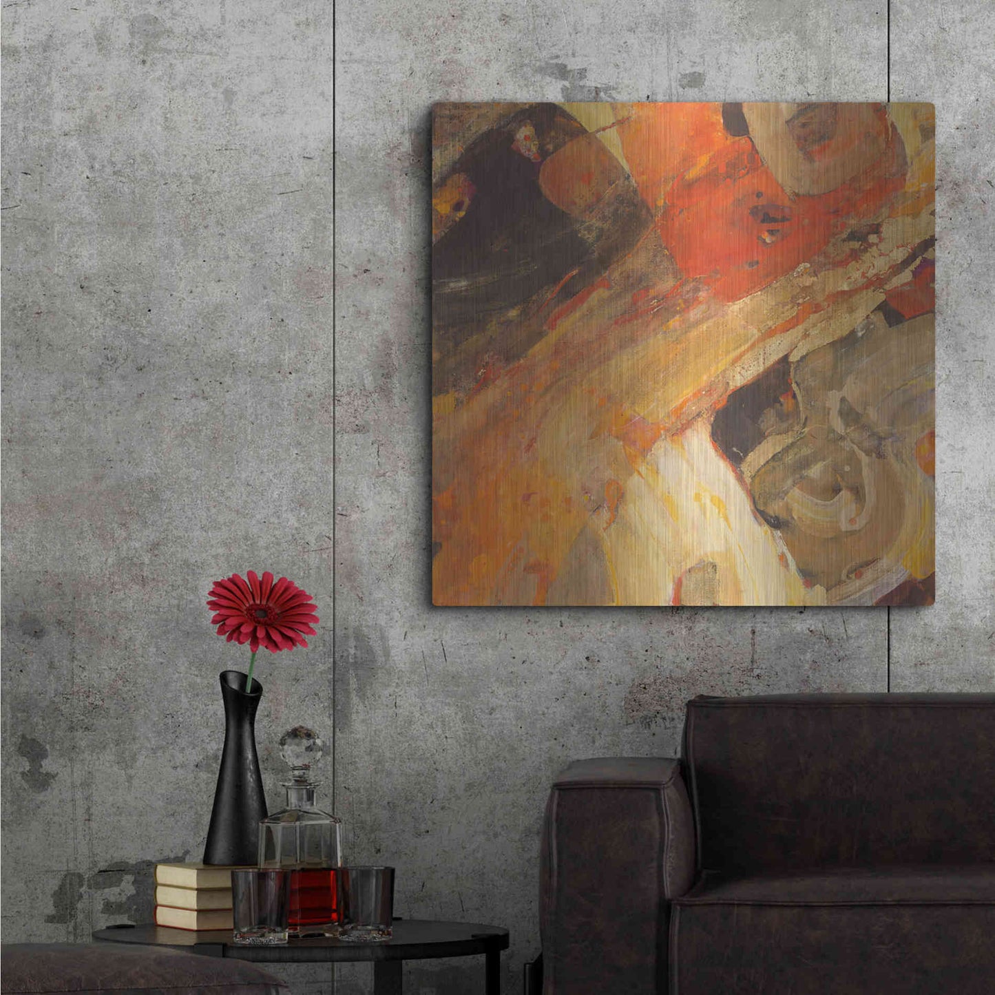 Luxe Metal Art 'Moab' by Albena Hristova, Metal Wall Art,36x36