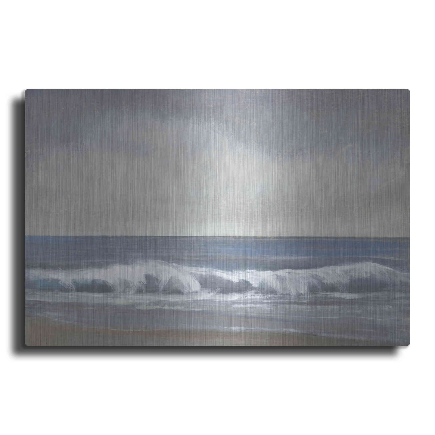 Luxe Metal Art 'Neutral Shoreline II' by Tim O'Toole, Metal Wall Art