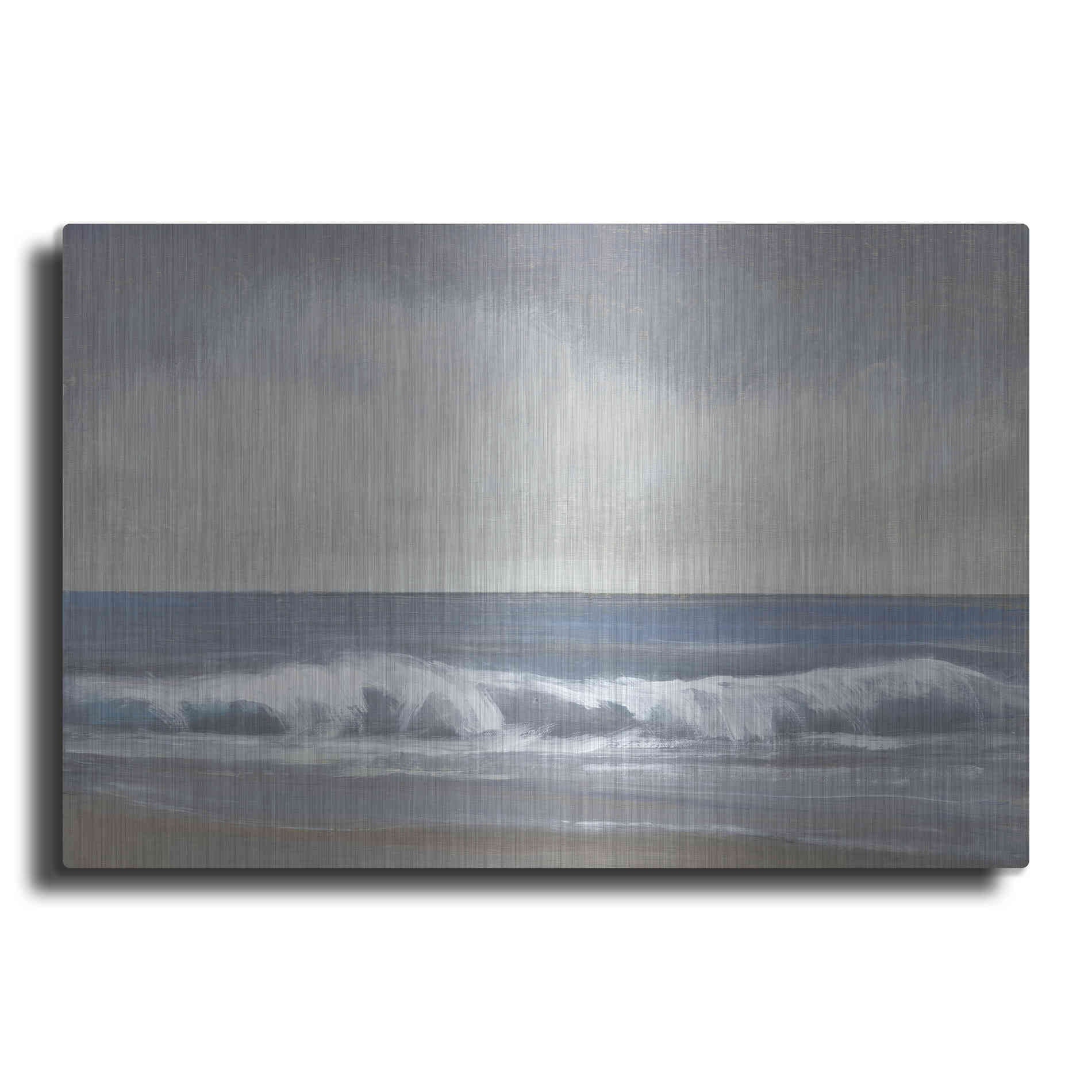 Luxe Metal Art 'Neutral Shoreline II' by Tim O'Toole, Metal Wall Art