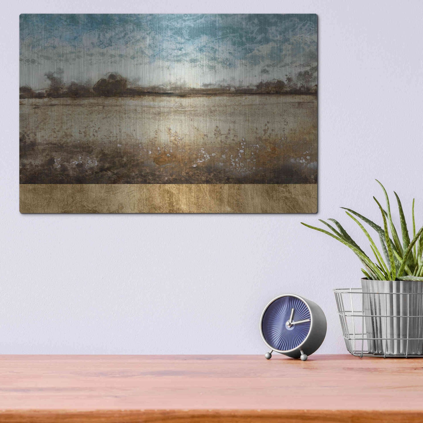 Luxe Metal Art 'Infinite Pasture' by Tim O'Toole, Metal Wall Art,16x12