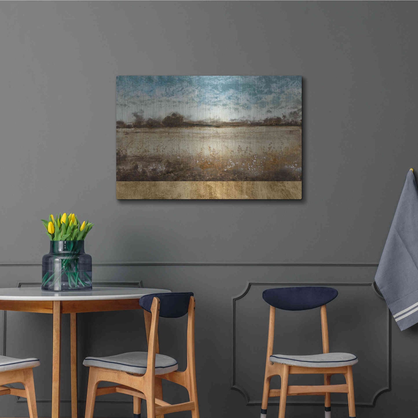 Luxe Metal Art 'Infinite Pasture' by Tim O'Toole, Metal Wall Art,36x24