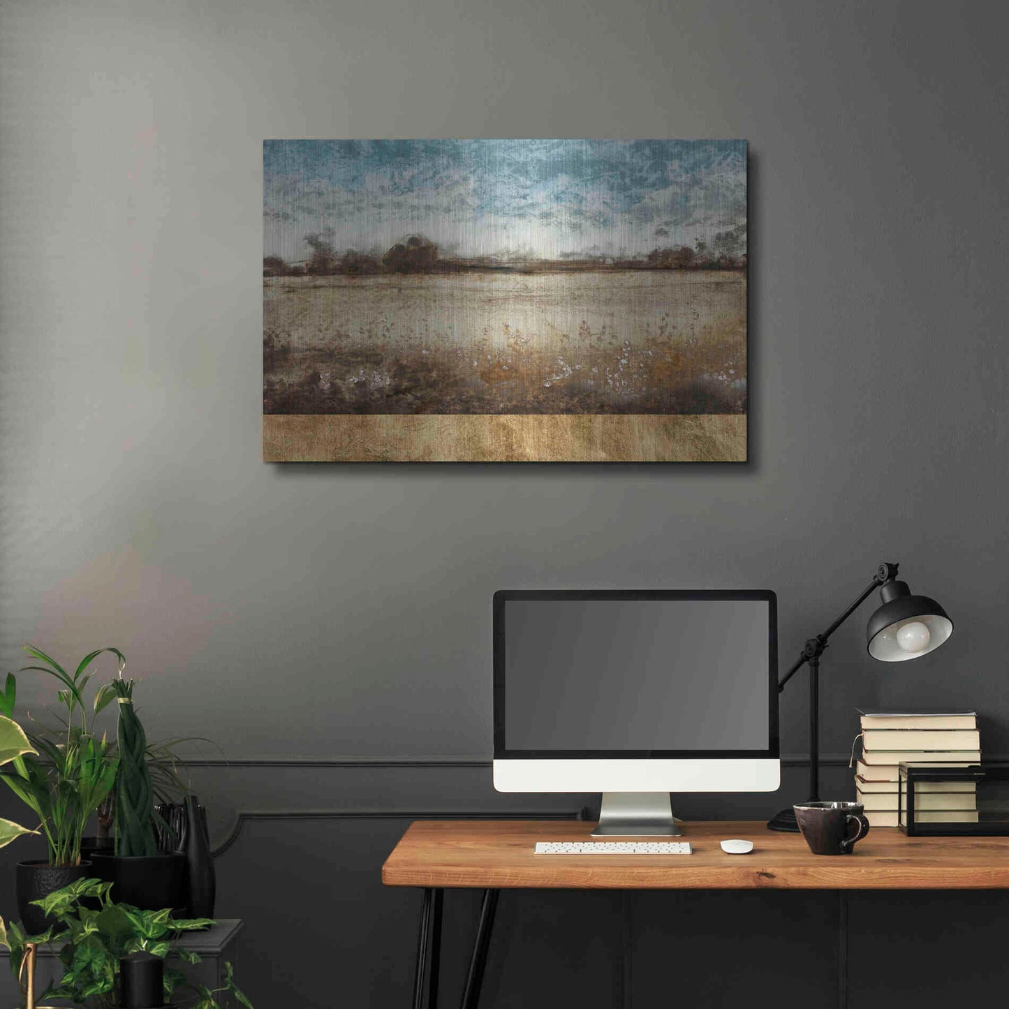 Luxe Metal Art 'Infinite Pasture' by Tim O'Toole, Metal Wall Art,36x24