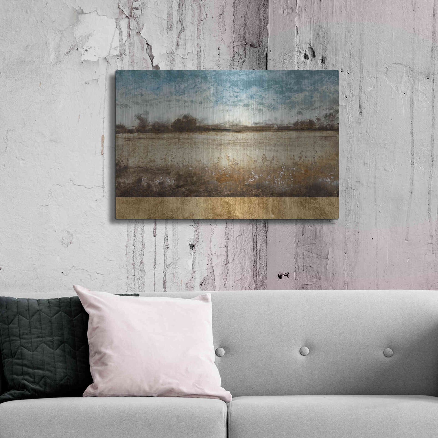 Luxe Metal Art 'Infinite Pasture' by Tim O'Toole, Metal Wall Art,36x24