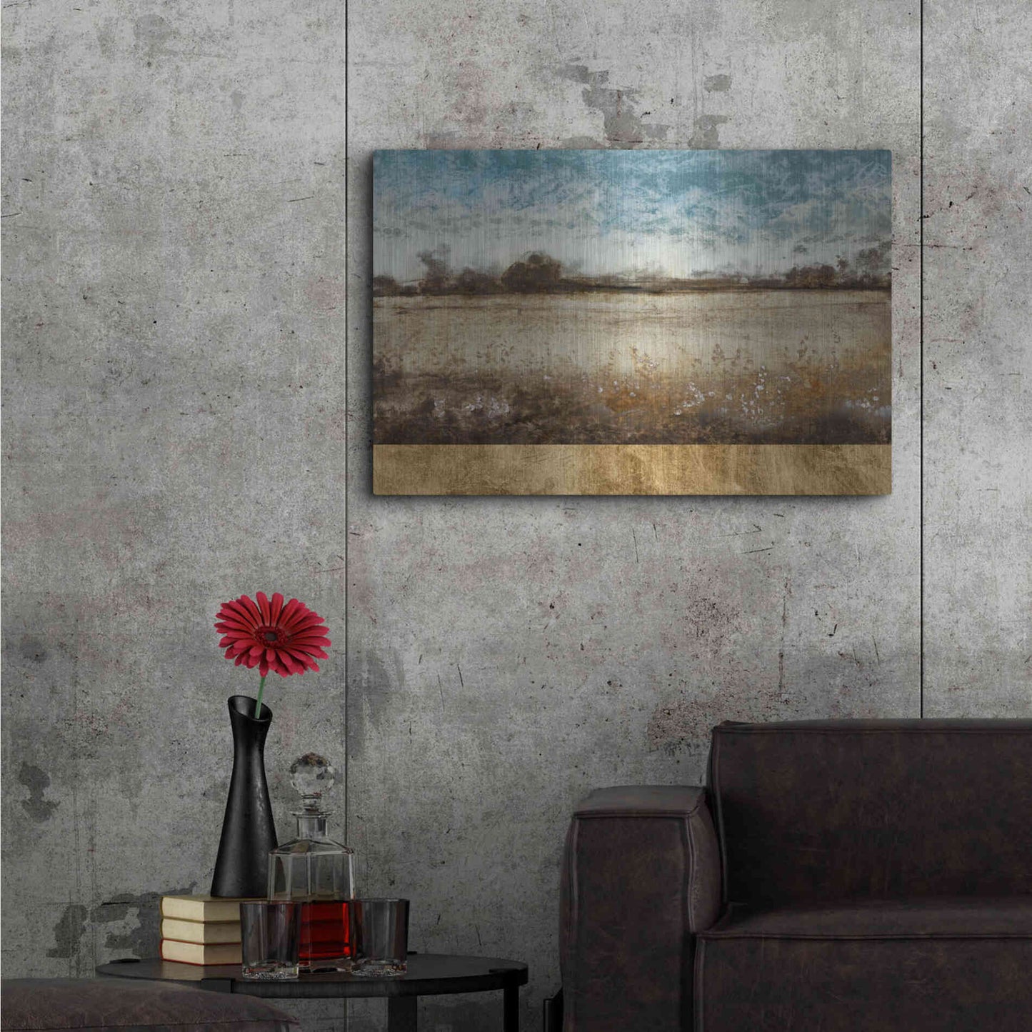 Luxe Metal Art 'Infinite Pasture' by Tim O'Toole, Metal Wall Art,36x24