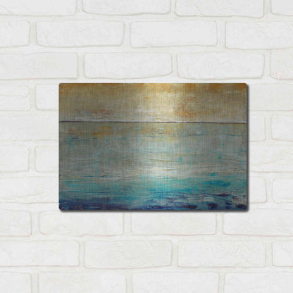 Luxe Metal Art 'Placid Water I' by Tim O'Toole, Metal Wall Art,16x12