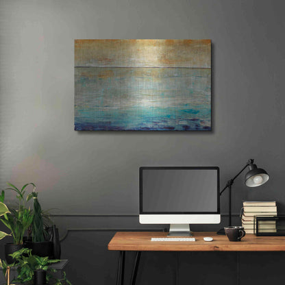 Luxe Metal Art 'Placid Water I' by Tim O'Toole, Metal Wall Art,36x24