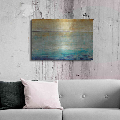 Luxe Metal Art 'Placid Water I' by Tim O'Toole, Metal Wall Art,36x24