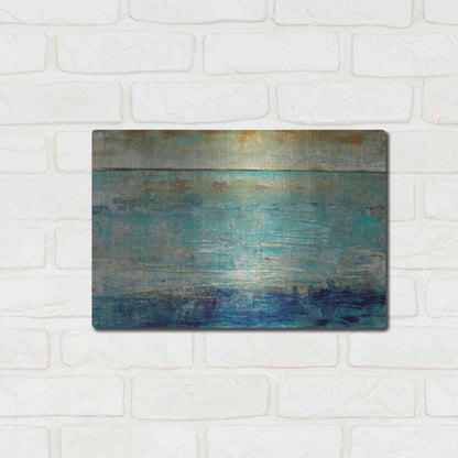 Luxe Metal Art 'Placid Water II' by Tim O'Toole, Metal Wall Art,16x12