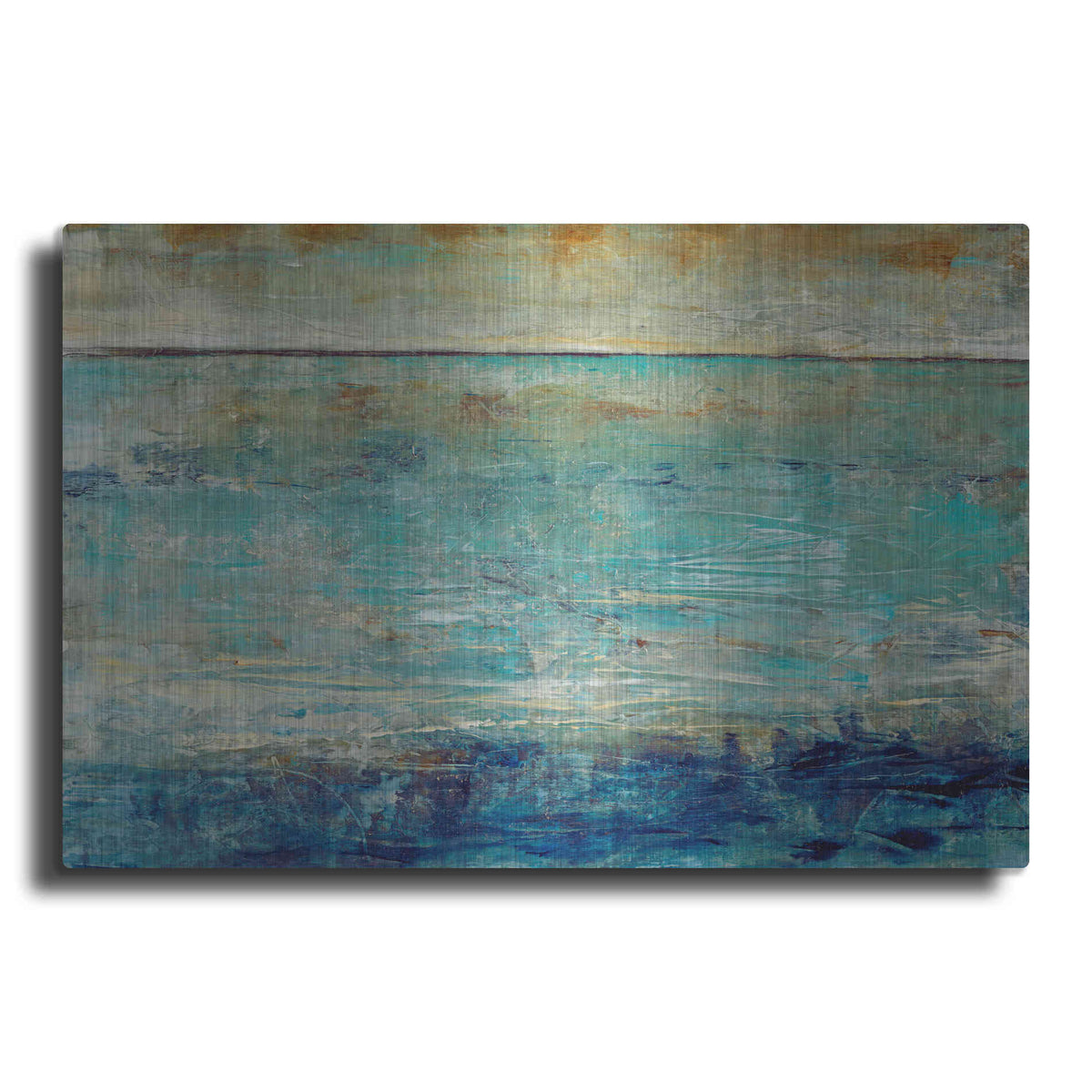 Luxe Metal Art 'Placid Water II' by Tim O'Toole, Metal Wall Art