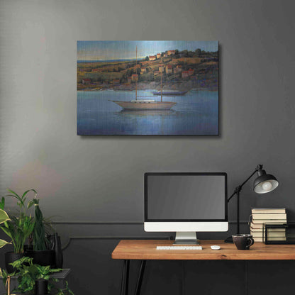 Luxe Metal Art 'Harbor View I' by Tim O'Toole, Metal Wall Art,36x24
