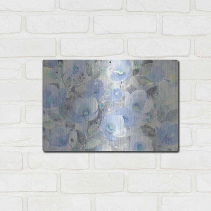Luxe Metal Art 'Sugar Flowers I' by Albena Hristova, Metal Wall Art,16x12