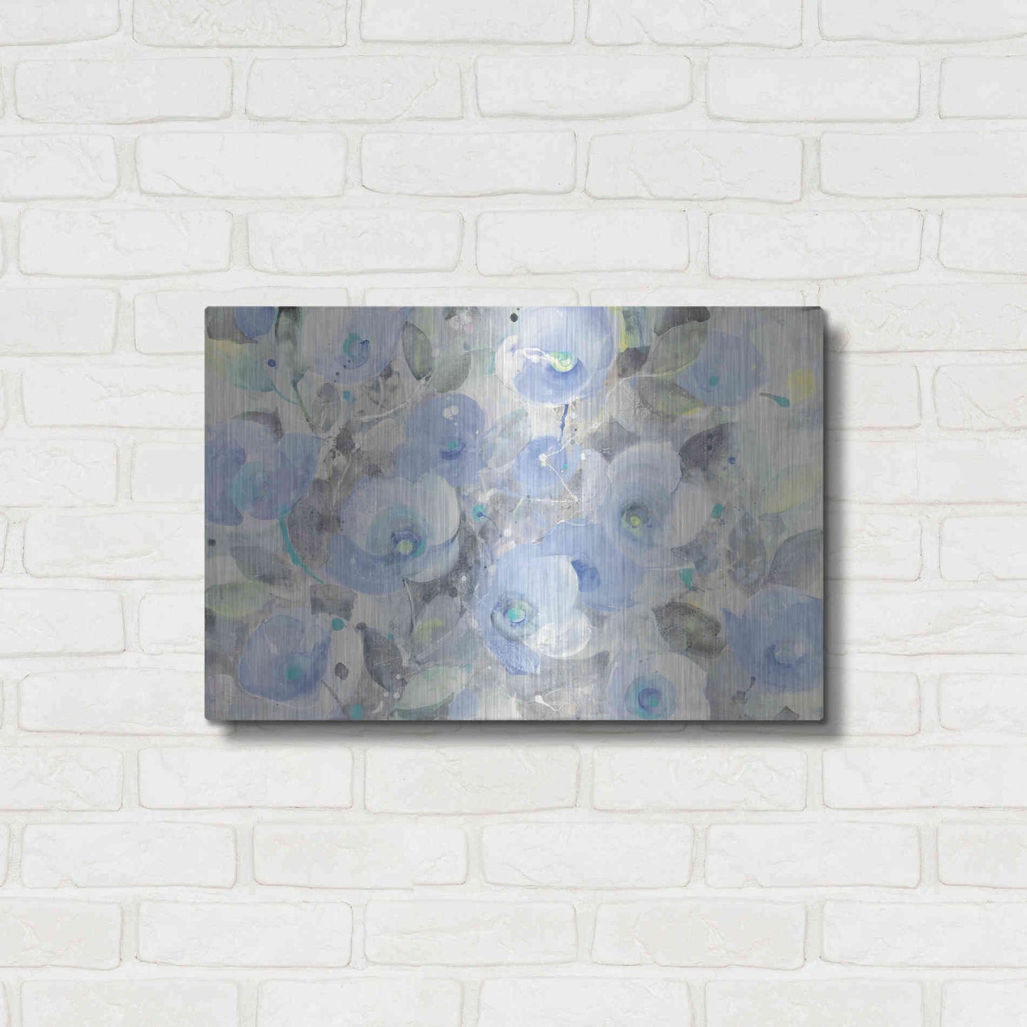 Luxe Metal Art 'Sugar Flowers I' by Albena Hristova, Metal Wall Art,24x16