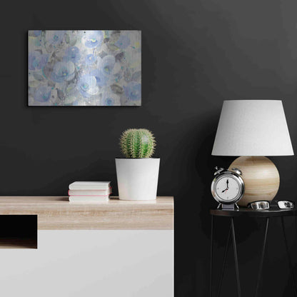 Luxe Metal Art 'Sugar Flowers I' by Albena Hristova, Metal Wall Art,24x16
