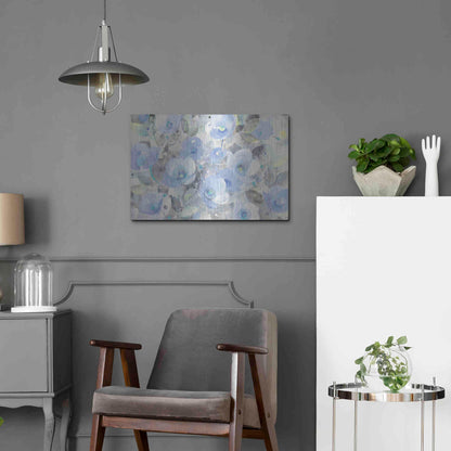Luxe Metal Art 'Sugar Flowers I' by Albena Hristova, Metal Wall Art,24x16