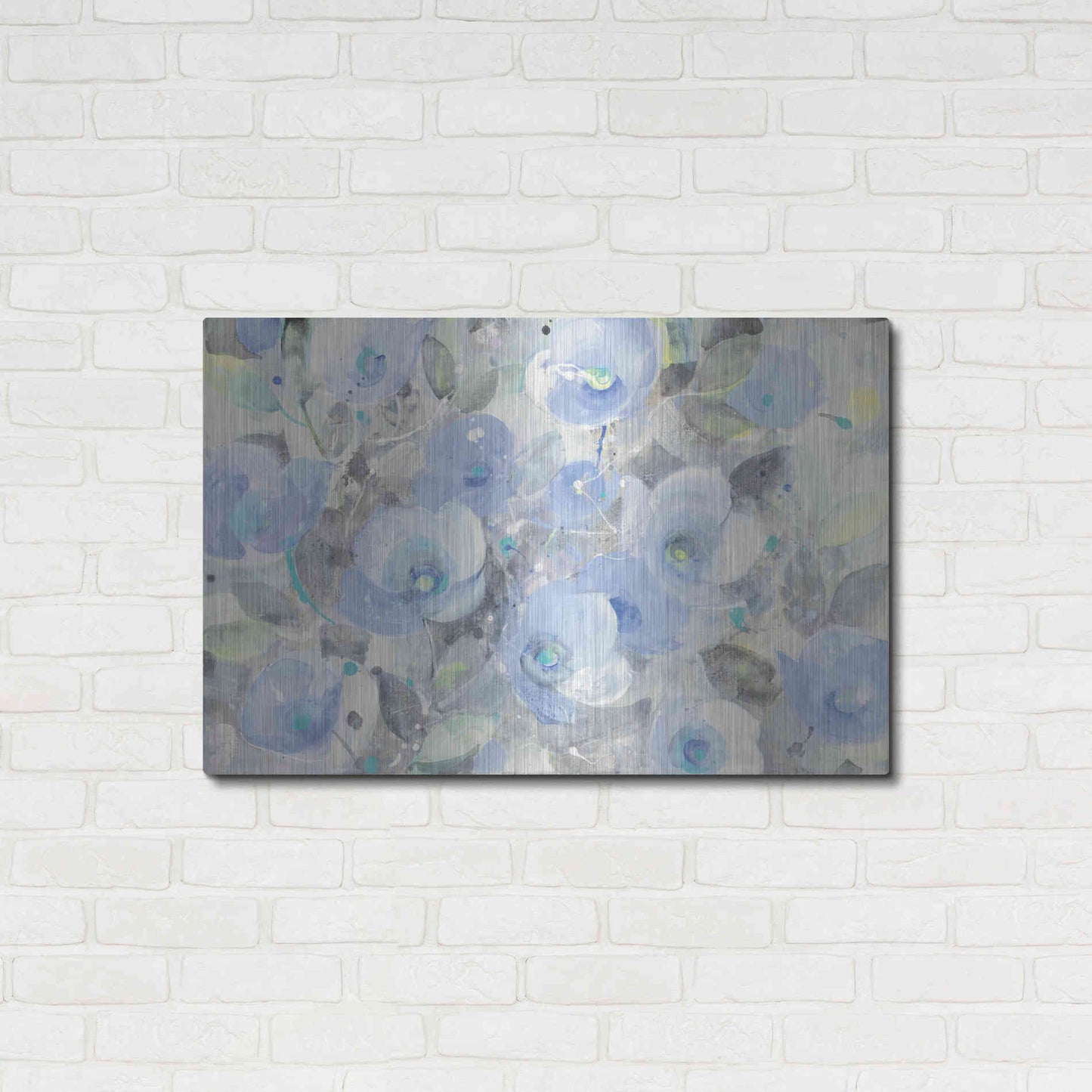 Luxe Metal Art 'Sugar Flowers I' by Albena Hristova, Metal Wall Art,36x24