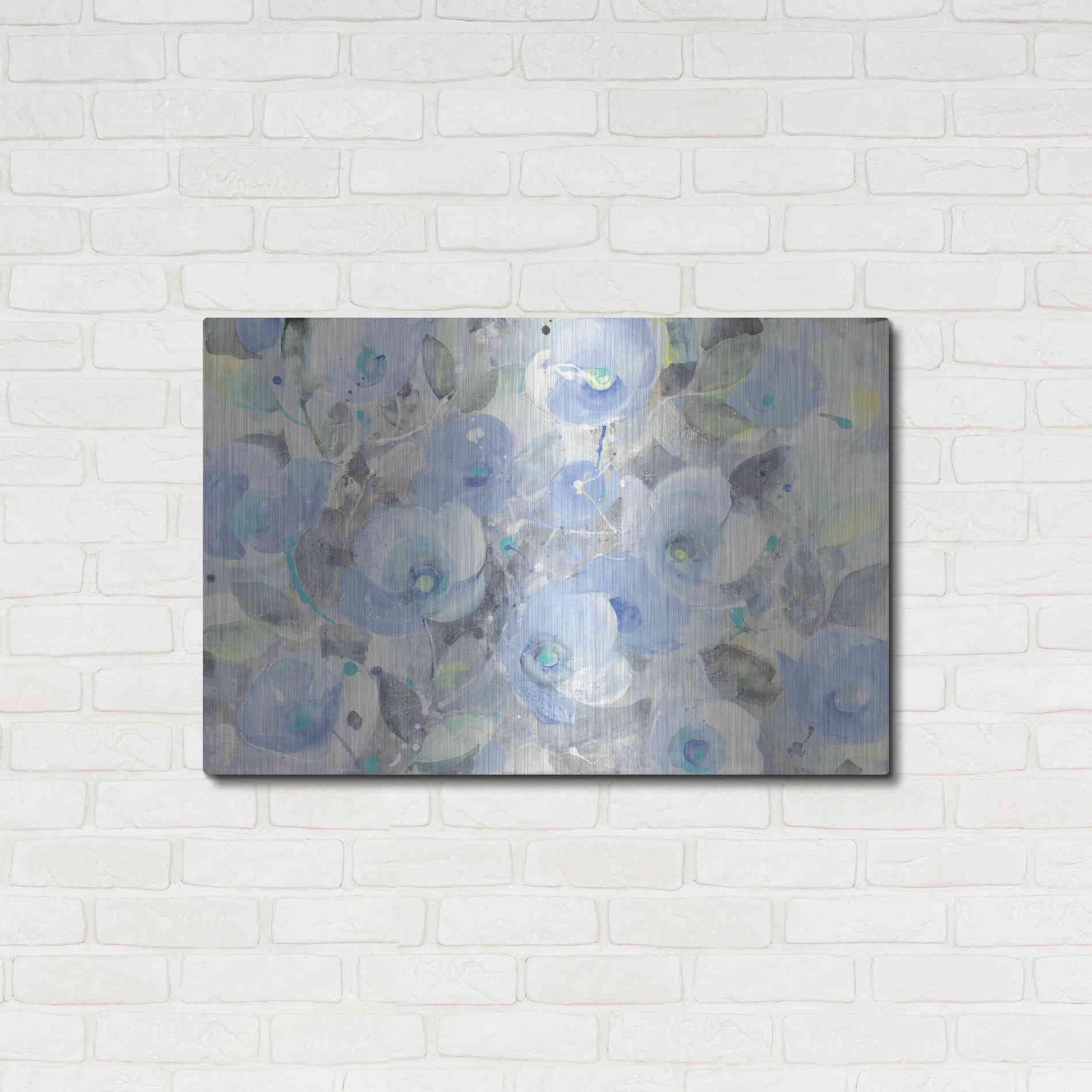Luxe Metal Art 'Sugar Flowers I' by Albena Hristova, Metal Wall Art,36x24