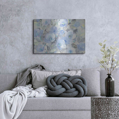 Luxe Metal Art 'Sugar Flowers I' by Albena Hristova, Metal Wall Art,36x24