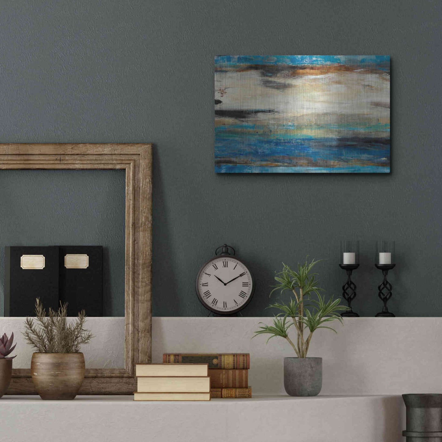 Luxe Metal Art 'Bramble II' by Tim O'Toole, Metal Wall Art,16x12