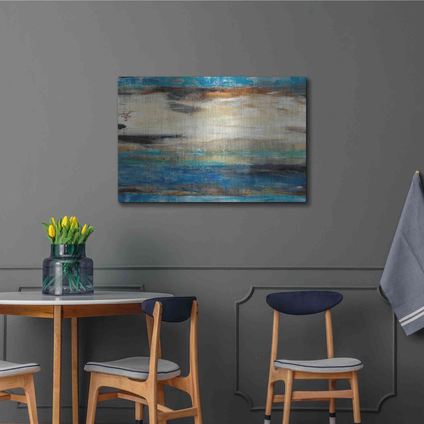 Luxe Metal Art 'Bramble II' by Tim O'Toole, Metal Wall Art,36x24