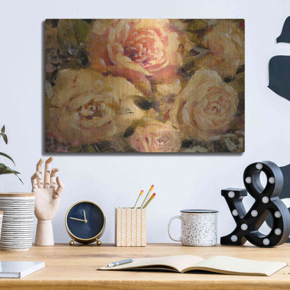 Luxe Metal Art 'Floral in Bloom II' by Tim O'Toole, Metal Wall Art,16x12