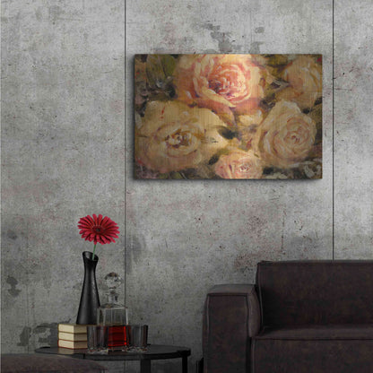 Luxe Metal Art 'Floral in Bloom II' by Tim O'Toole, Metal Wall Art,36x24