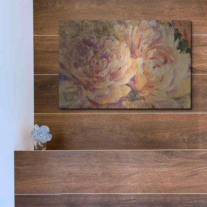 Luxe Metal Art 'Floral in Bloom III' by Tim O'Toole, Metal Wall Art,16x12
