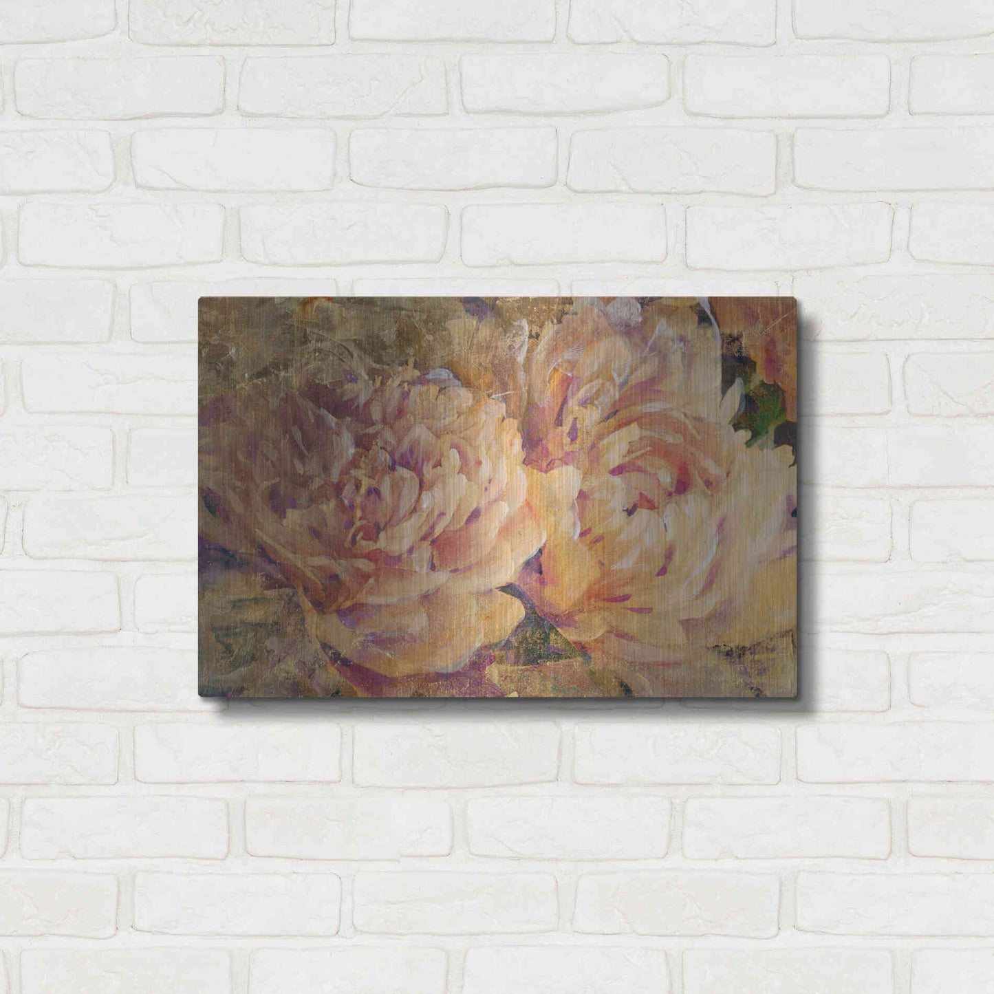 Luxe Metal Art 'Floral in Bloom III' by Tim O'Toole, Metal Wall Art,24x16