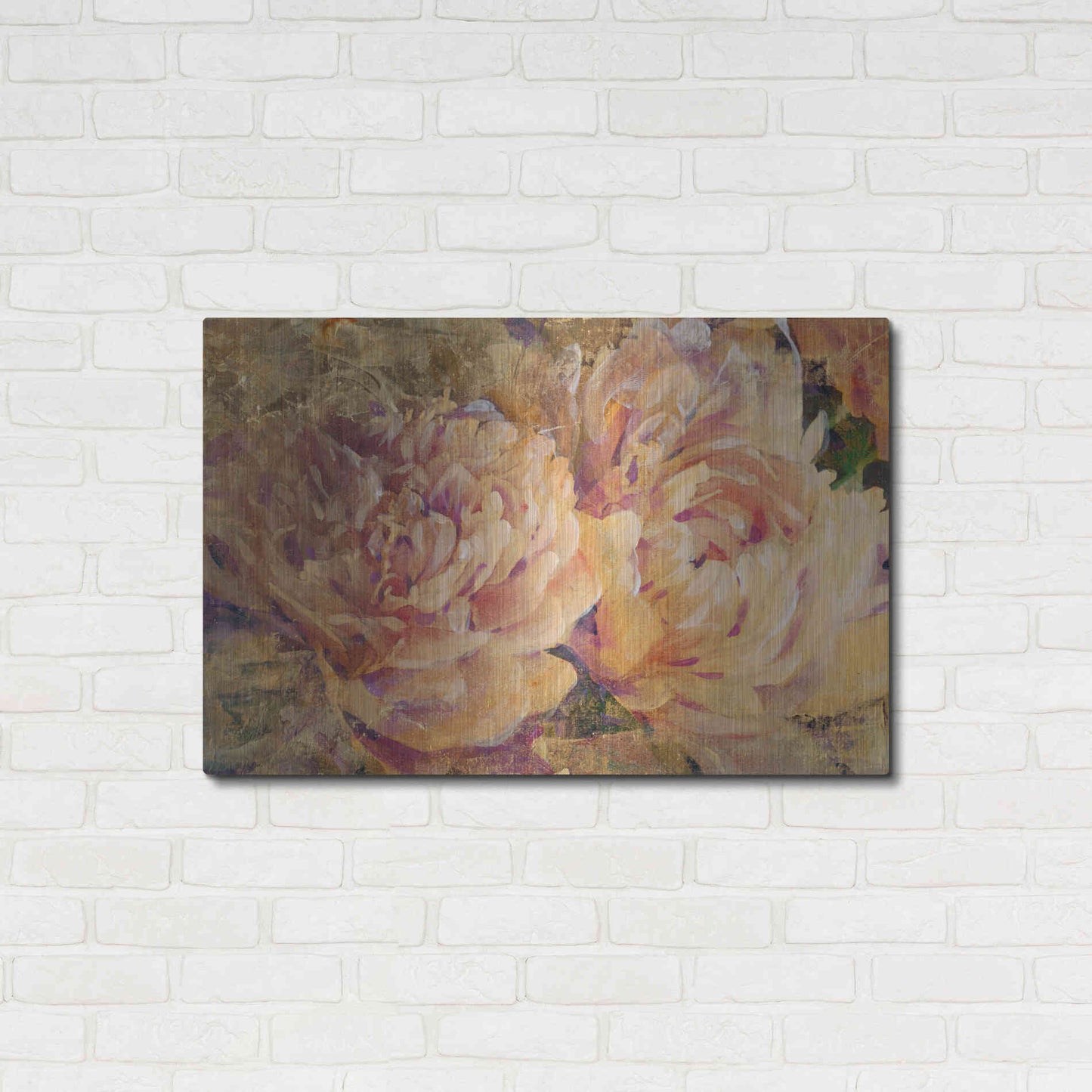 Luxe Metal Art 'Floral in Bloom III' by Tim O'Toole, Metal Wall Art,36x24