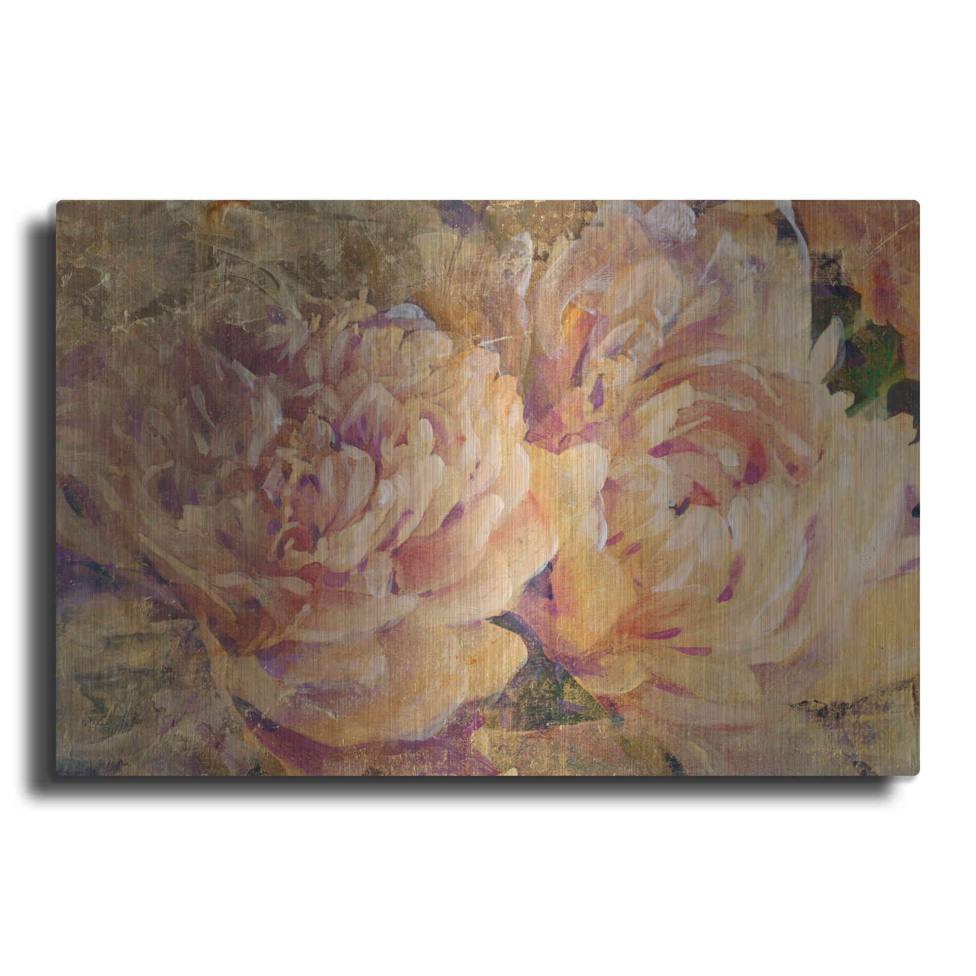 Luxe Metal Art 'Floral in Bloom III' by Tim O'Toole, Metal Wall Art