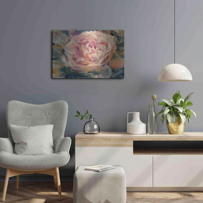 Luxe Metal Art 'Floral in Bloom IV' by Tim O'Toole, Metal Wall Art,24x16