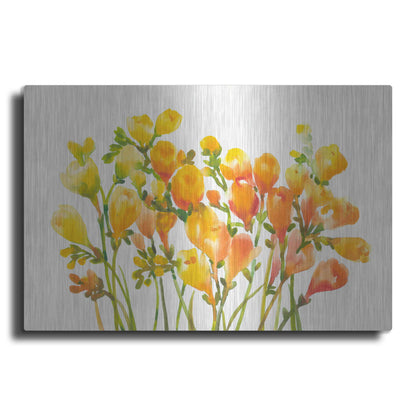 Luxe Metal Art 'Freesia I' by Tim O'Toole, Metal Wall Art