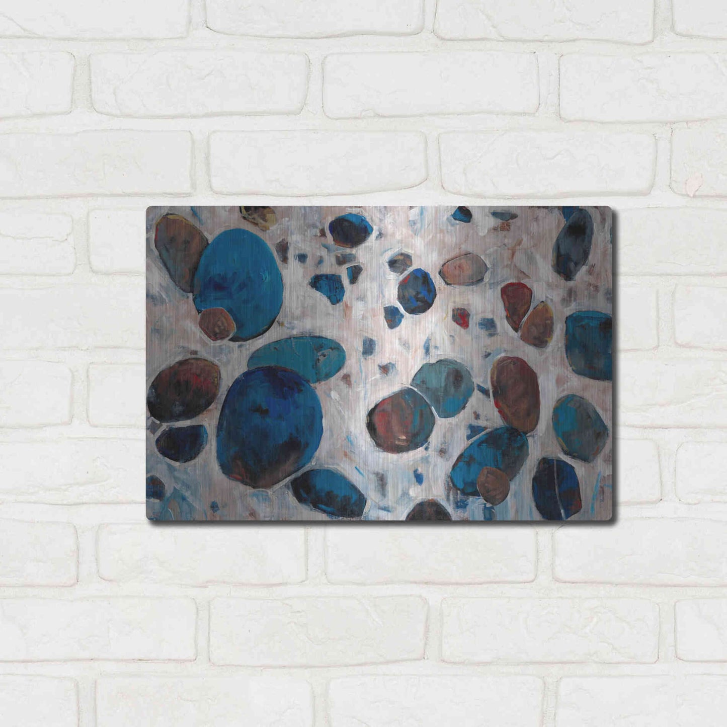 Luxe Metal Art 'Gems I' by Tim O'Toole, Metal Wall Art,16x12