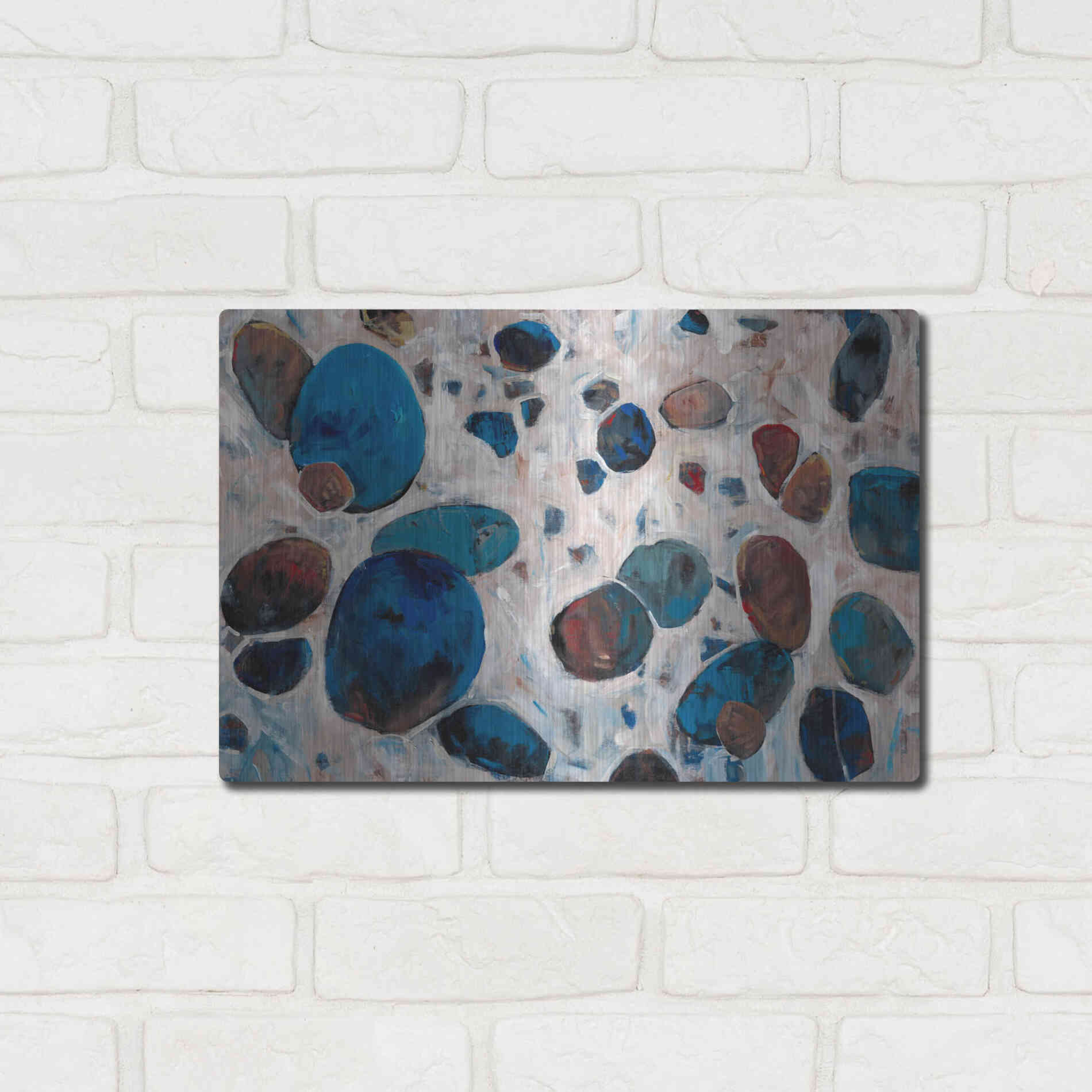 Luxe Metal Art 'Gems I' by Tim O'Toole, Metal Wall Art,16x12