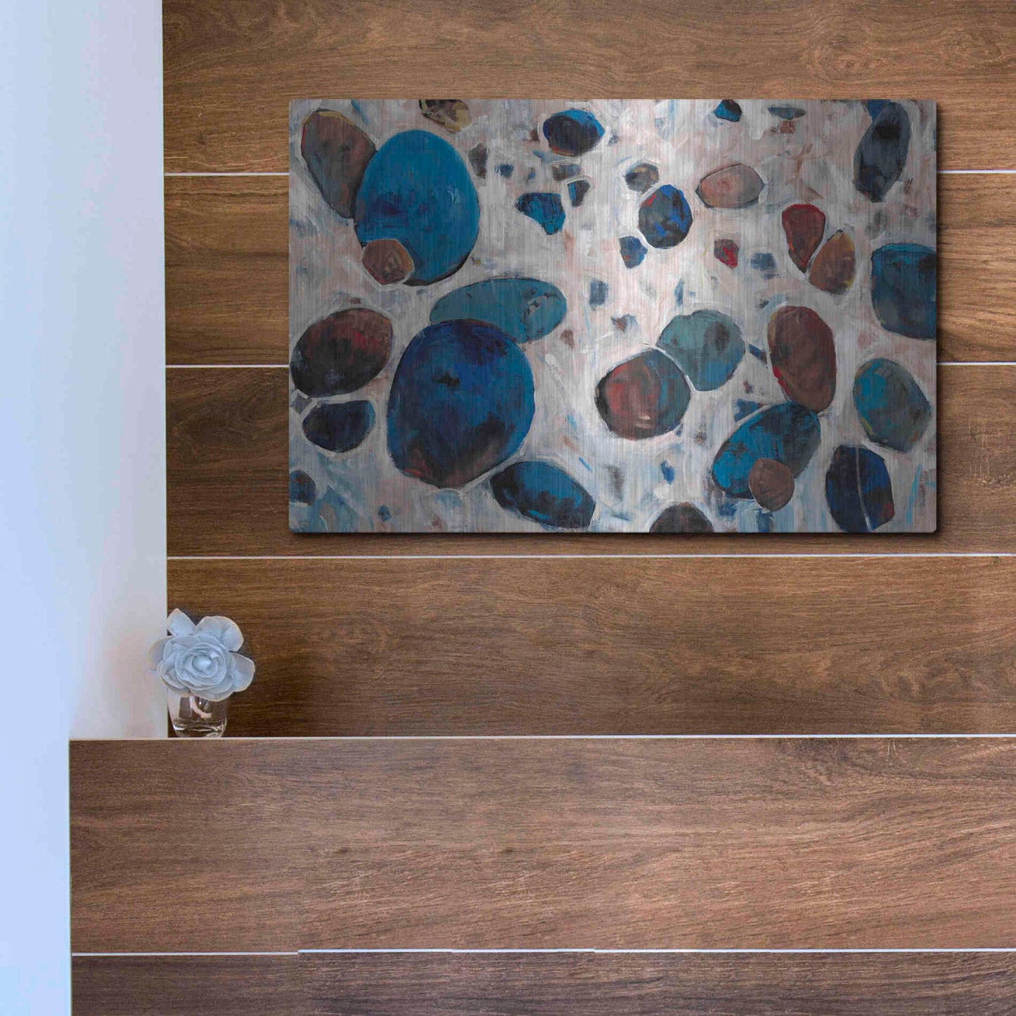 Luxe Metal Art 'Gems I' by Tim O'Toole, Metal Wall Art,16x12