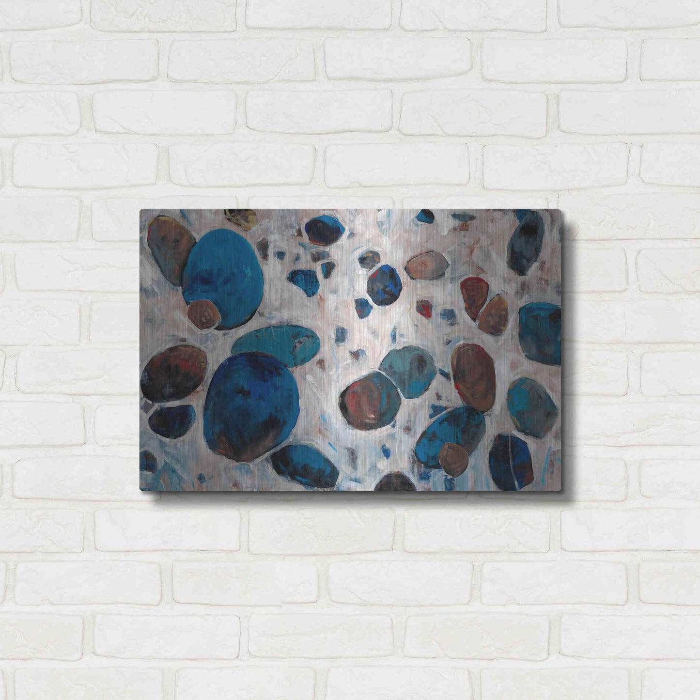 Luxe Metal Art 'Gems I' by Tim O'Toole, Metal Wall Art,24x16