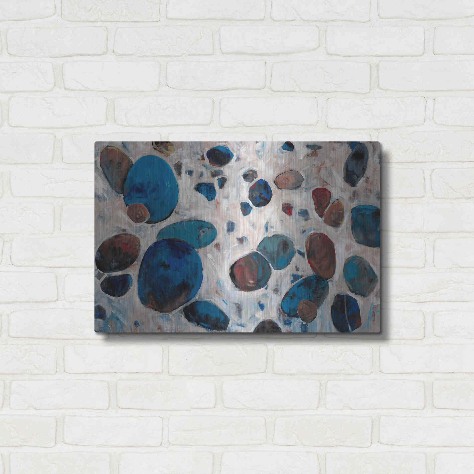 Luxe Metal Art 'Gems I' by Tim O'Toole, Metal Wall Art,24x16
