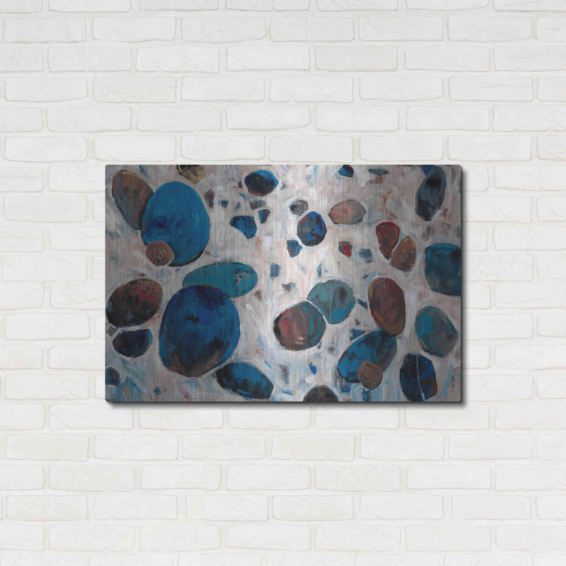 Luxe Metal Art 'Gems I' by Tim O'Toole, Metal Wall Art,36x24