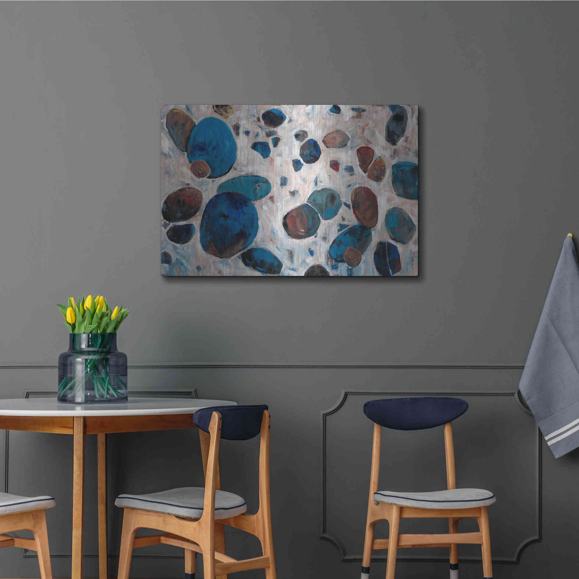 Luxe Metal Art 'Gems I' by Tim O'Toole, Metal Wall Art,36x24