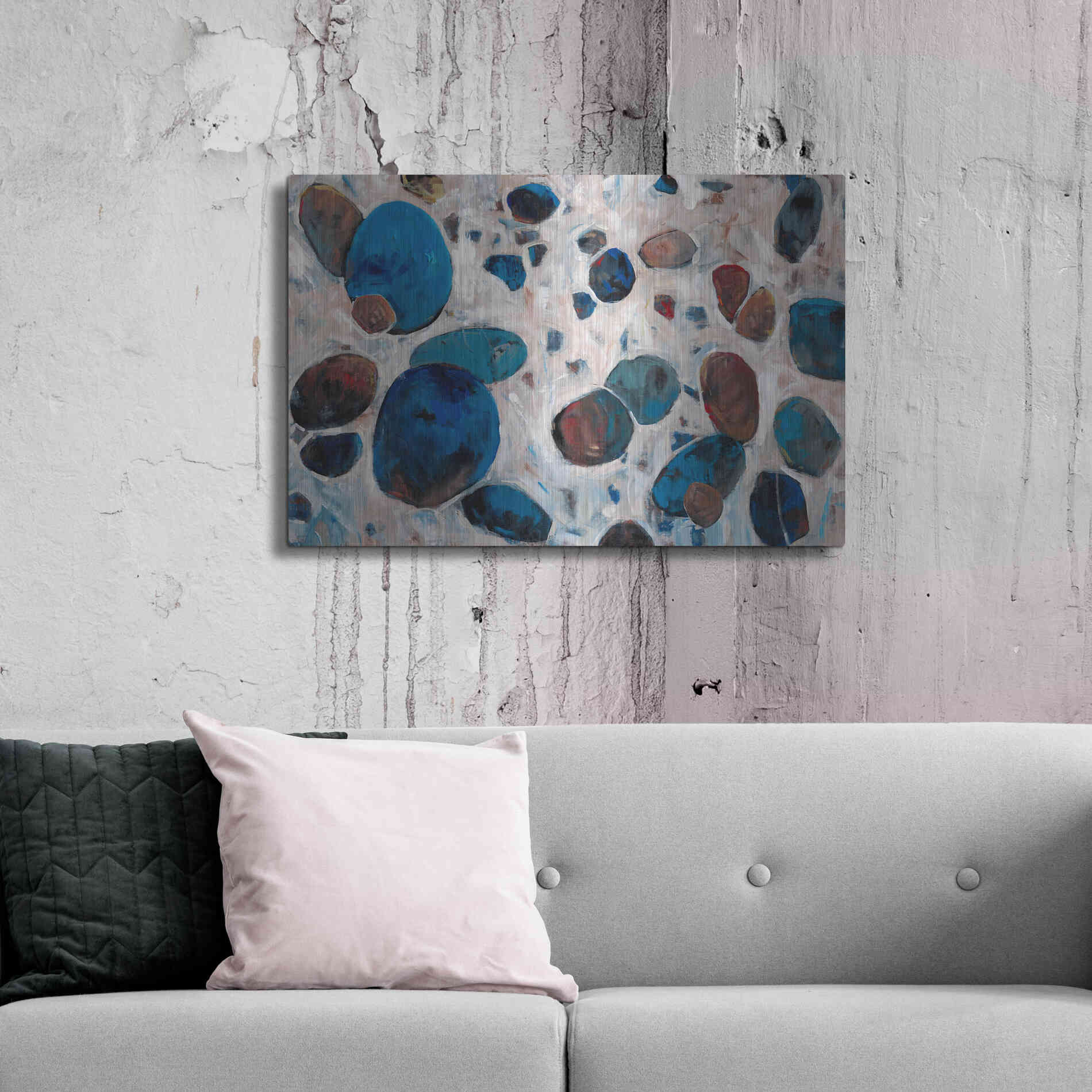 Luxe Metal Art 'Gems I' by Tim O'Toole, Metal Wall Art,36x24