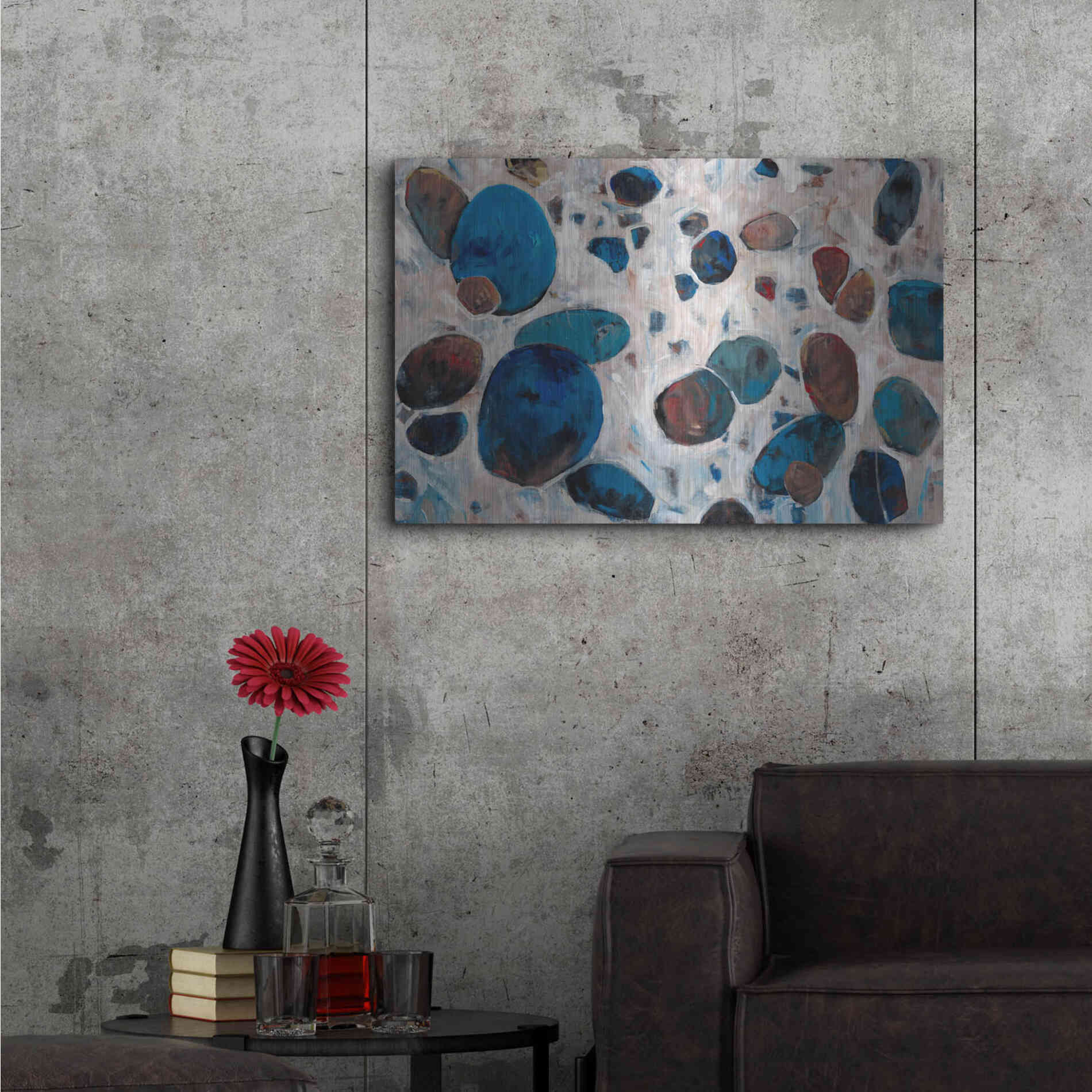 Luxe Metal Art 'Gems I' by Tim O'Toole, Metal Wall Art,36x24